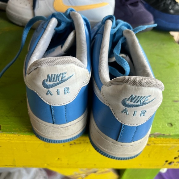 Nike Men's Sky Blue Athletic Shoes Air Force 1 size 10.5 - Picture 6 of 8